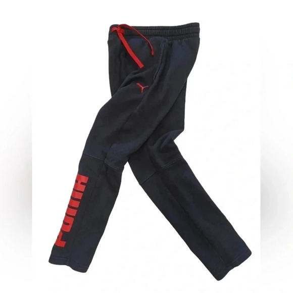 Puma Jogging Sweat Pants Black Size Large - Picture 2 of 8